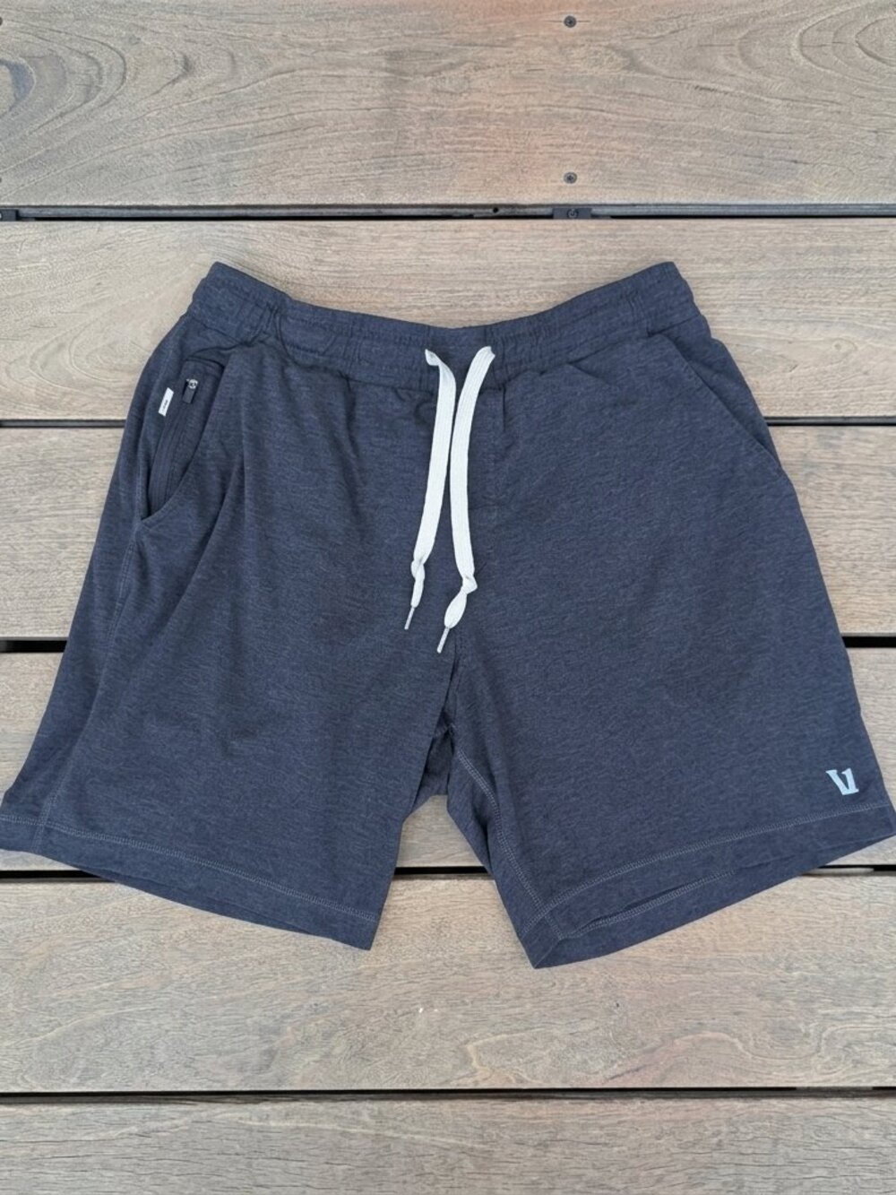 Vuori Men’s Ponto Short 7” Midnight Heather Blue Size S
